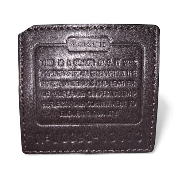 COACH Leah Large Metallic Gold Luxury Leather Satchel - Picture 12 of 12